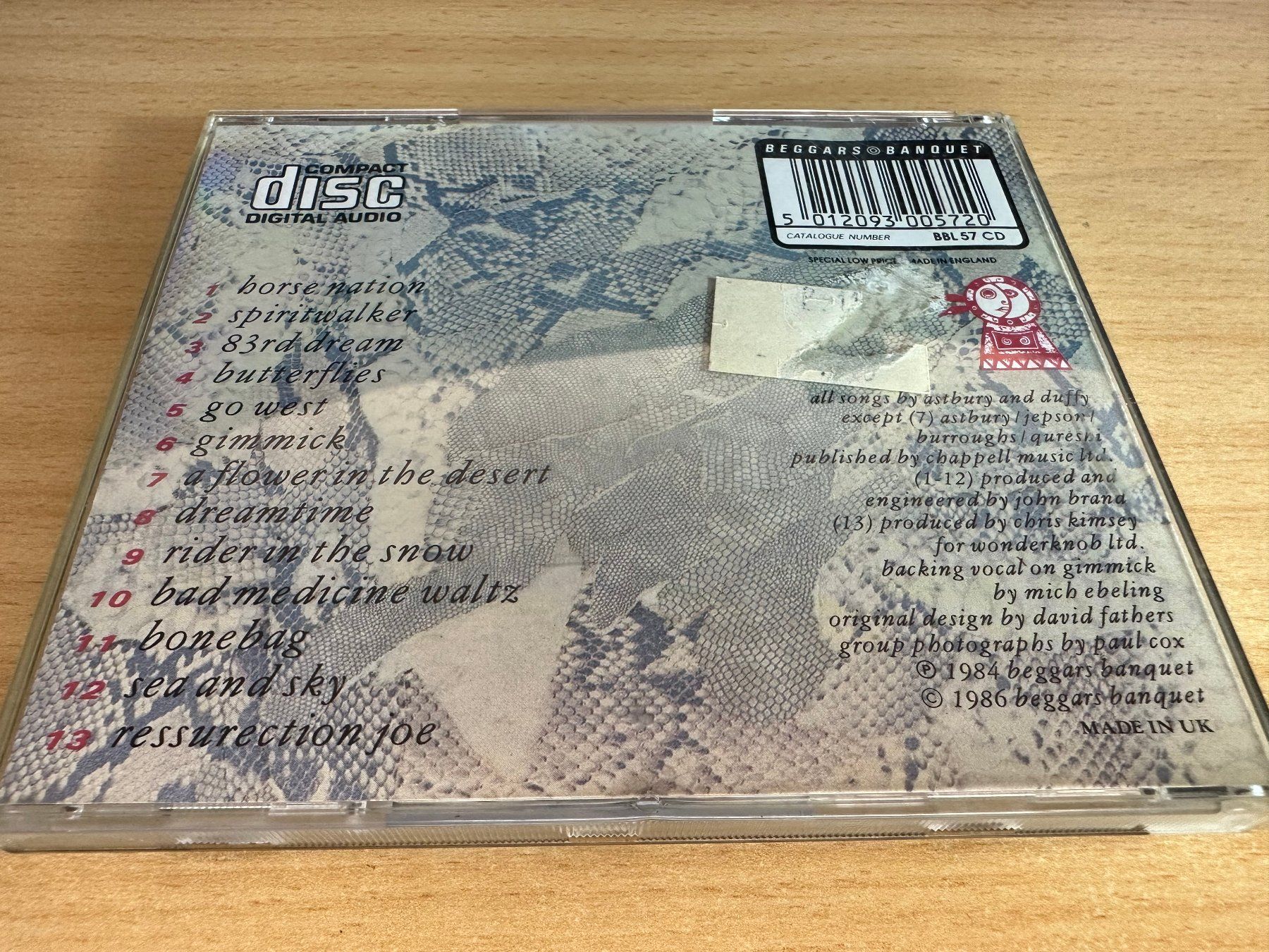 CD: The Cult – Dreamtime – Usato da Rikon im Tösstal venduto da Alpenmutz 1