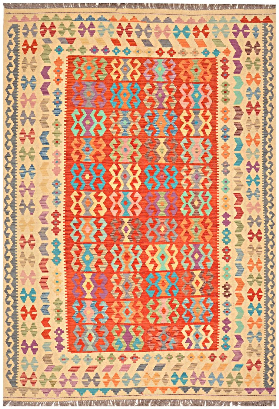 Kelim Tappeti: Oriente Afghan Kelim Teppich 200x300 cm – Nuovo e nell'imballaggio originale da Lahore venduto da Fairways79 3