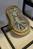 Pendule  "Softwatch" by Exaequo Genève, plaqué or rare