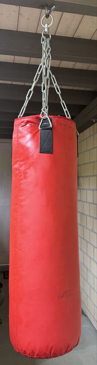 Powerzone Sacchi da boxe: Roter Boxsack Powerzone mit Handschuhen, Gr. S / M – Usato da Seewen SO venduto da HappyHappyHappy 1