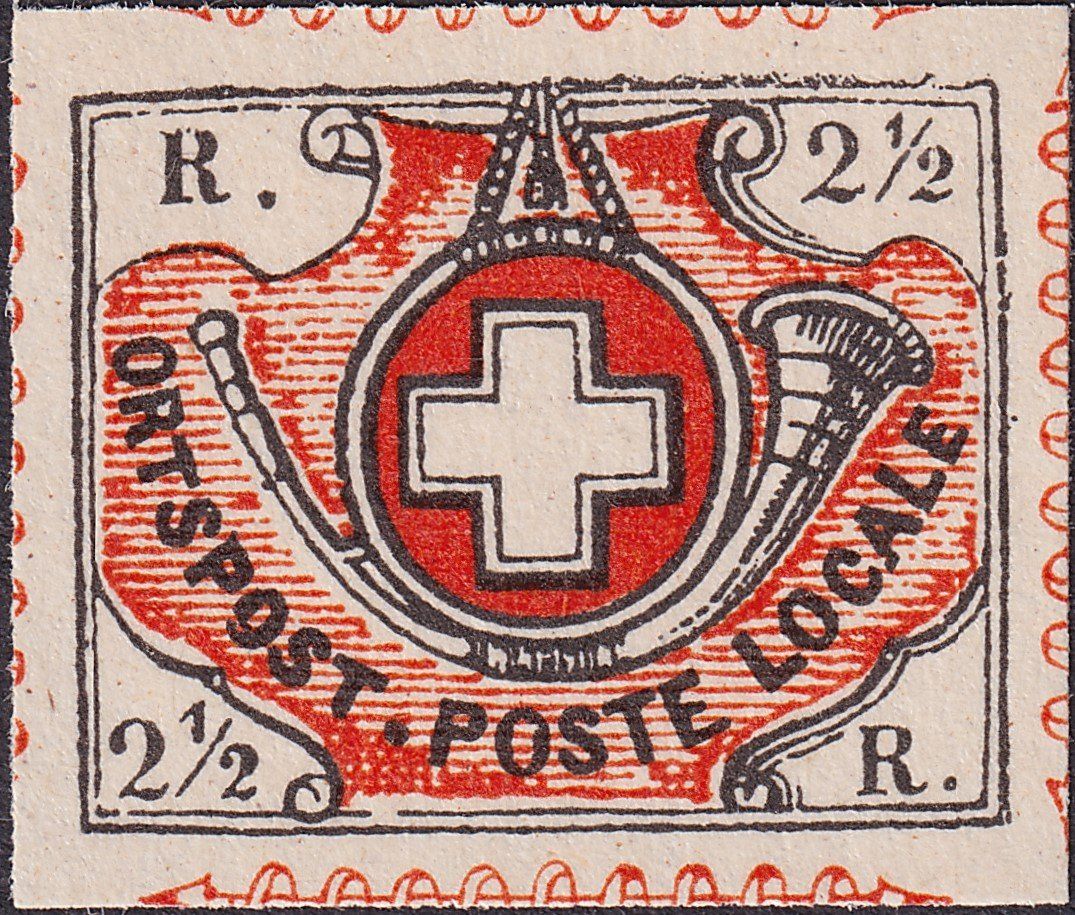 Tutti i francobolli: WINTERTHUR, Nr.12 ungestempelt, Replik von Peter Winter. – Usato da Sursee venduto da Luzernerraute