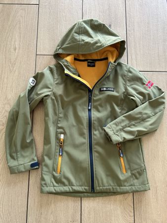 Veste softshell Trollkids, vert, taille enfant, bon état