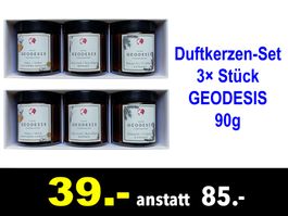 🔴 Duftkerzen-Set 3× Stück GEODESIS 90g /586B