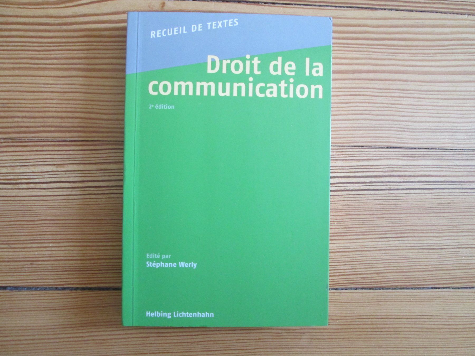 Libri: Droit de la communication - Recueil de textes – Usato da Neuchâtel venduto da Dualseele