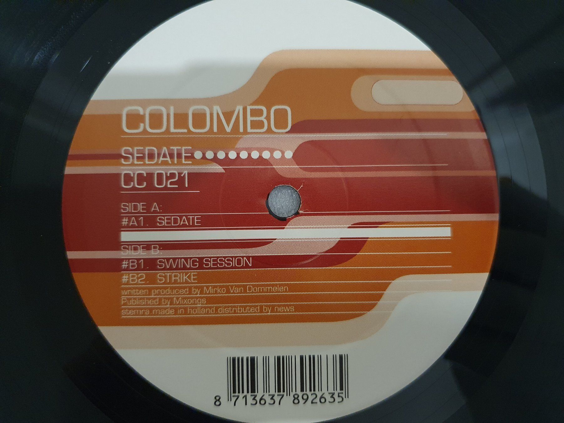 Dischi in vinile: Colombo – Sedate (Techno, Tech House) – Usato da Uster venduto da Vinyl-Leidenschaft 4
