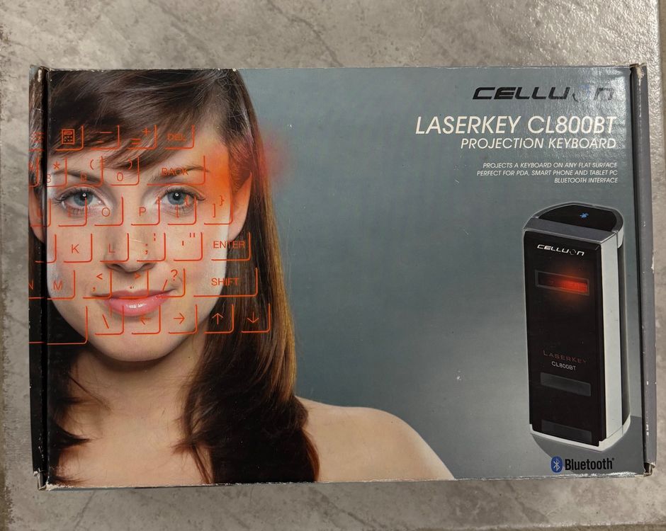 Celluon Laserkey CL800BT Projection Keyboard (Neu (gemäss Beschreibung ...