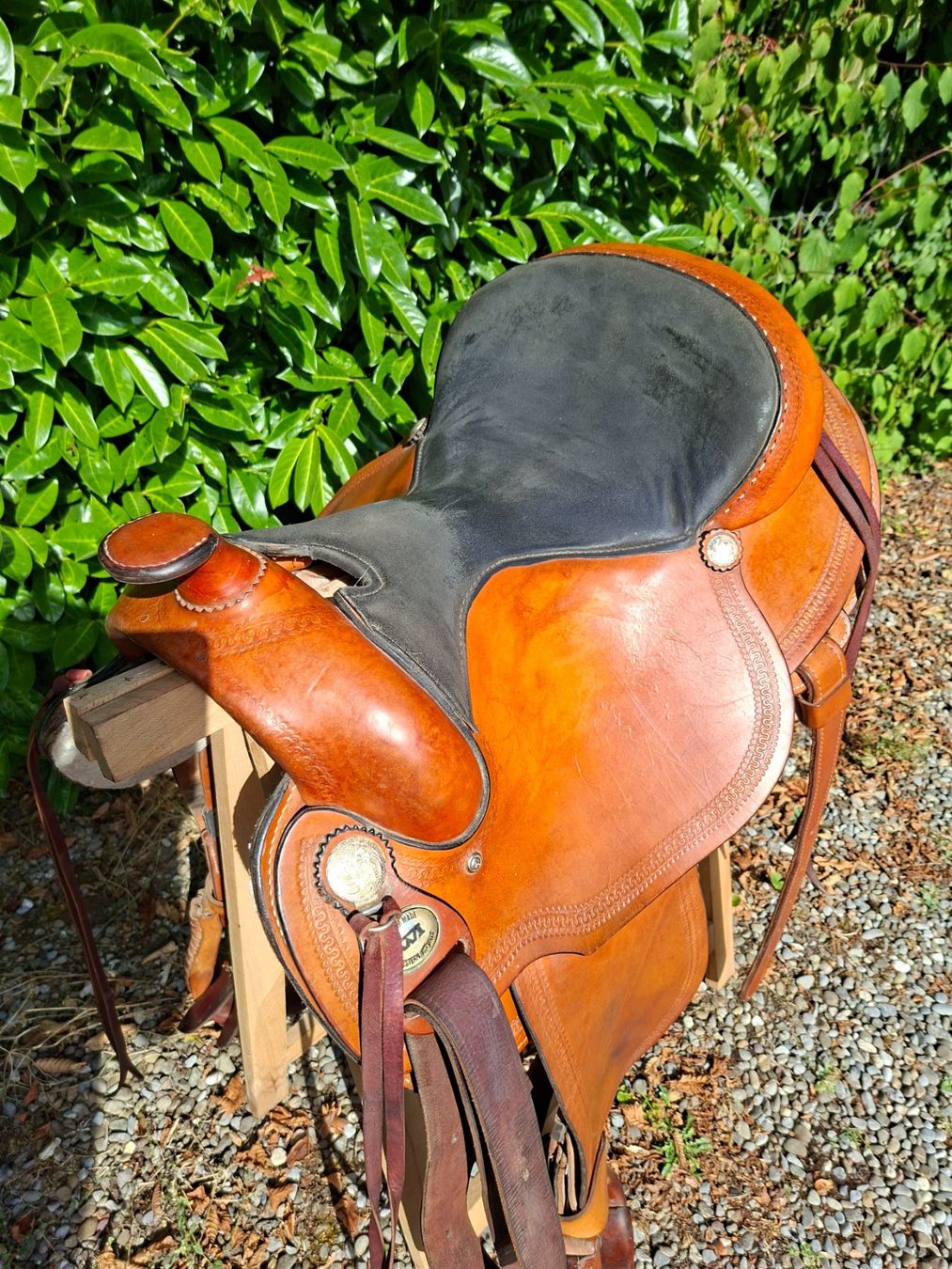 Selle & Accessori: Westernsattel mit schwarzer Wildleder - Sitzfläche – Usato da Boniswil venduto da Totomat-Lady2 2