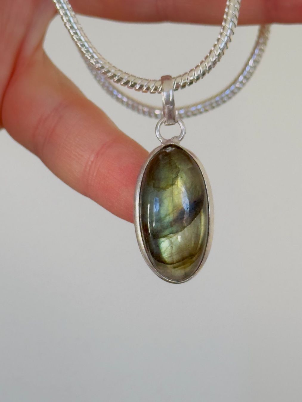 Catenine: Labradorite Gemstone Handmade Jewelry necklace – Nuovo e nell'imballaggio originale da Genève venduto da AGBERG 6