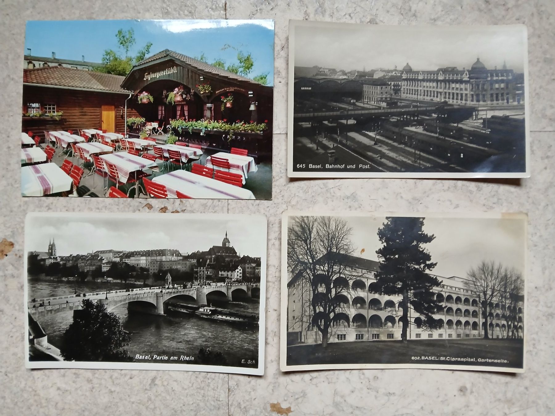 Cartoline postali: Postkarten Basel Stadt ab 30er Jahre – Usato da Liesberg venduto da Mrbean1