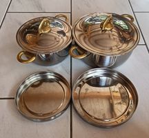 DUROTHERM Kuhn Rikon Töpfe 2er Set Inox Edelstahl Ø18/22cm.