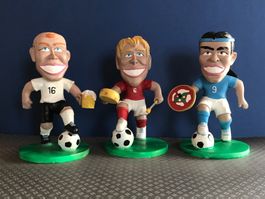Fussball Spieler 🇮🇹🇨🇭🇩🇪 Dekoration zu ⚽️ WM 2026 3 Stk