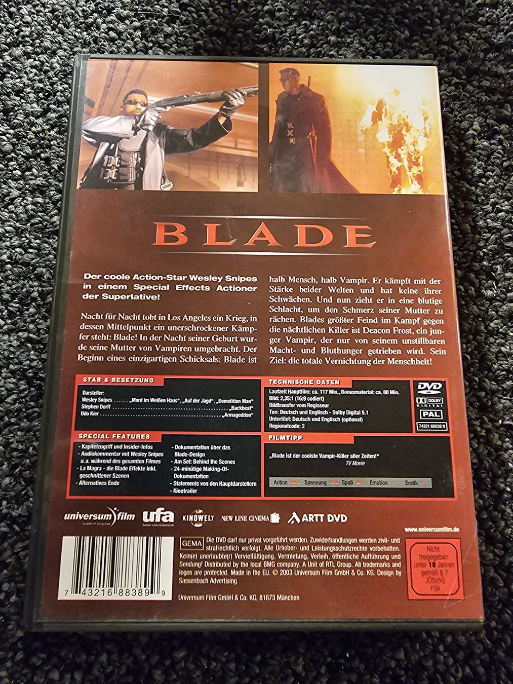 Tutti i DVDs: Blade DVD(19848) – Usato da Ruswil venduto da jan_bxl5 1
