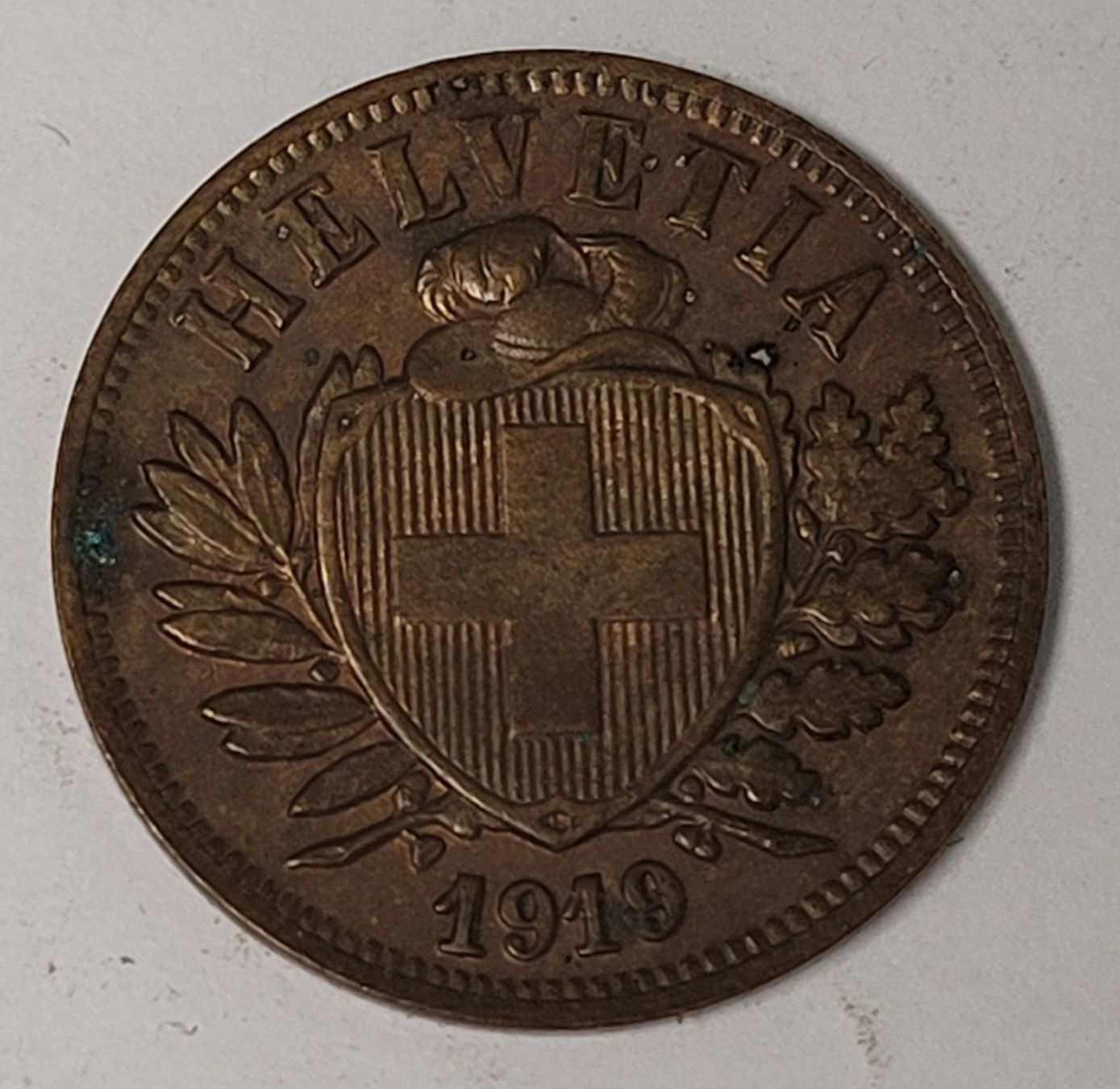 Alle Münzen: 2 RAPPEN / SCHWEIZ 1919 – Gebraucht aus Mumpf von antonio_schweiz_961