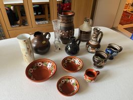 Vasen / Töpfersachen / Boccalino / Schälchen etc