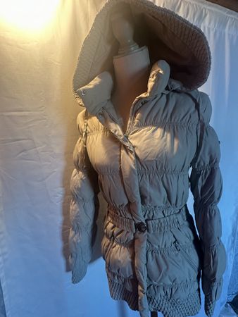 Mango Steppmantel Damen Beige Gr. XS/S - Elegant & Warm