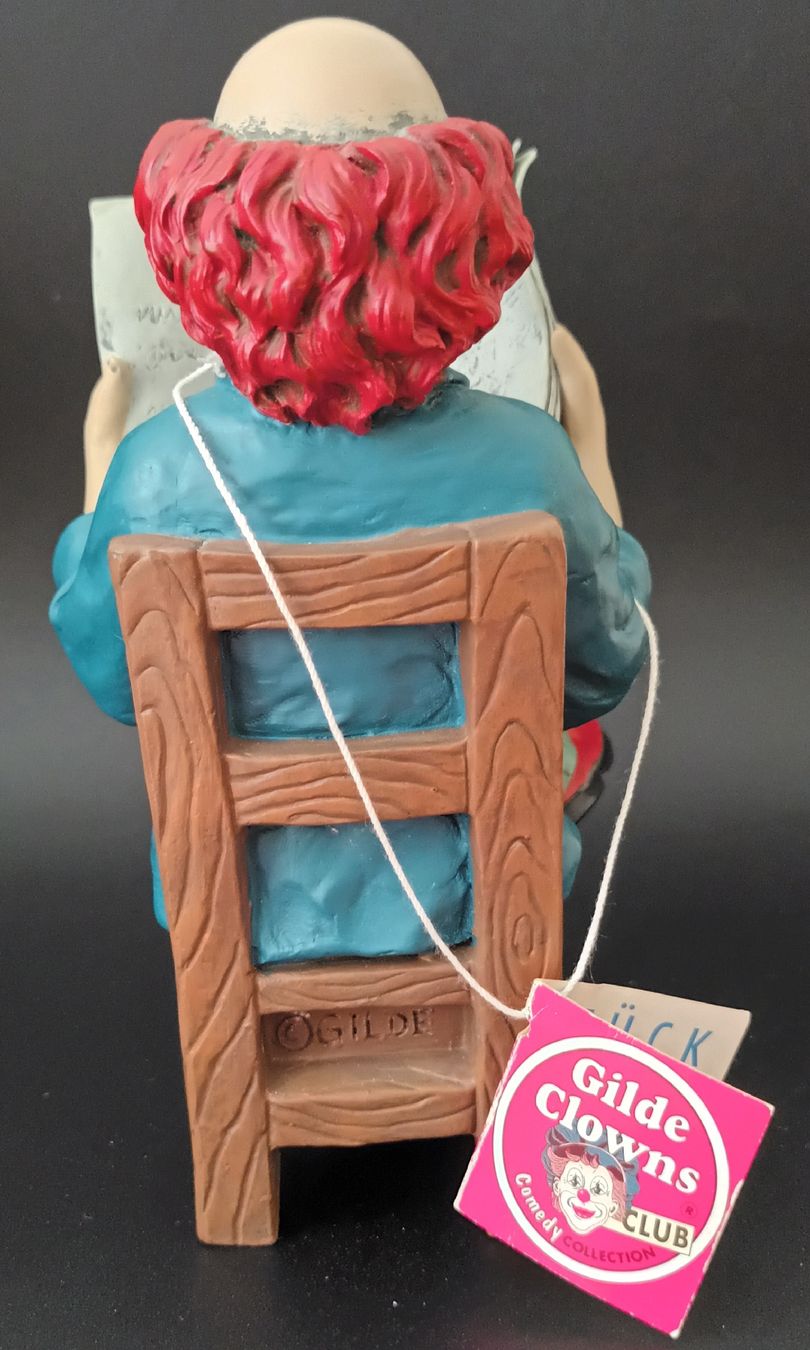 Figuren: Gilde Clown ,,Der Zeitungsleser,, – Neu (gemäss Beschreibung) aus Allenwinden von pro_nmg9 7