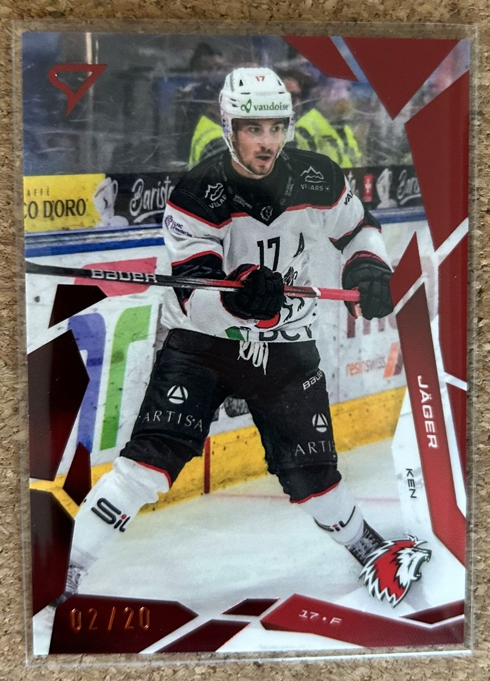 Sportzoo Carte collezionabili: Lausanne HC Red Parallel Ken Jäger 02/20 – Nuovo (secondo la descrizione) da Cham venduto da 9inches