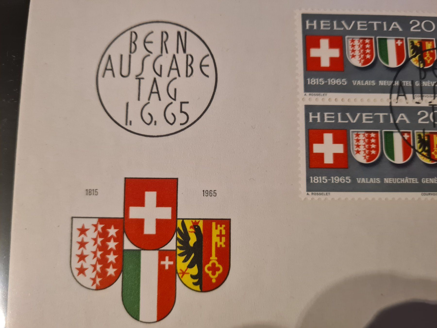 Tutti i francobolli: 2 Stk. FDC 1.6.65  und 20.07.1970 – Nuovo (secondo la descrizione) da Schöftland venduto da rs.schaerli 2