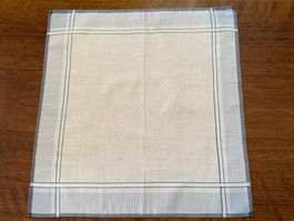 Taschentuch Herren Baumwolle kariert blau