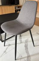 4 sylish Grey Dining Chairs- Modern Design, Great Condition!