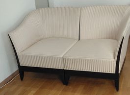 Selva Sofa 2 teilig aus massiv Holz und Stoff 《Art;2829》