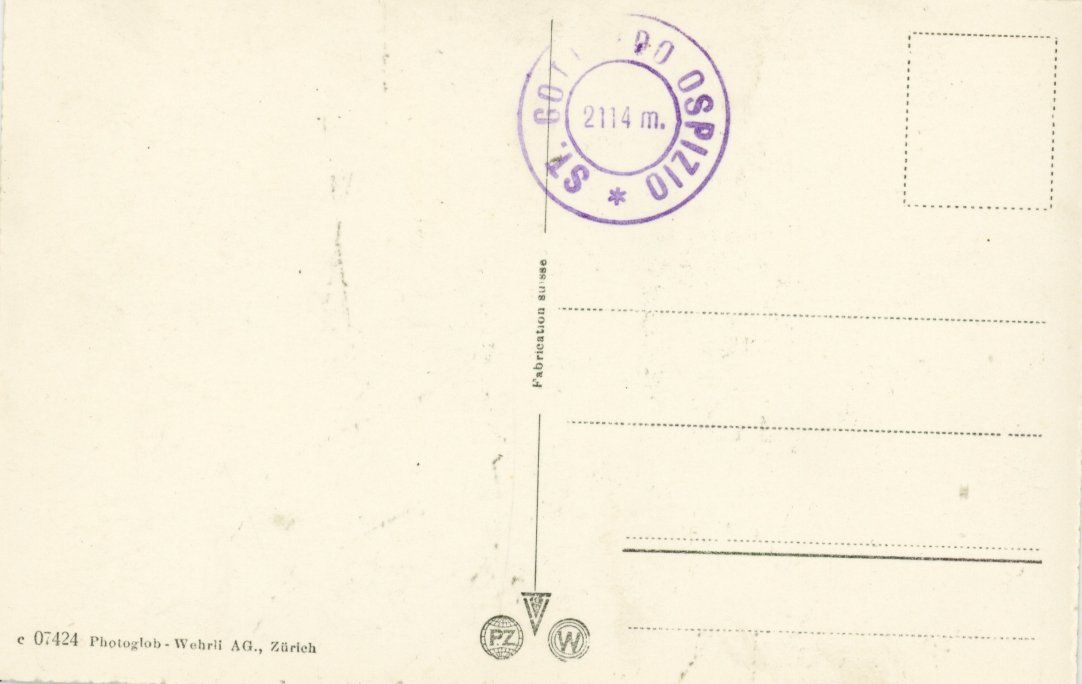 Cartoline postali: Gotthard - Hospiz   UR   /  Auto:  SG 9337 – Usato da Brig venduto da Valcards54 1