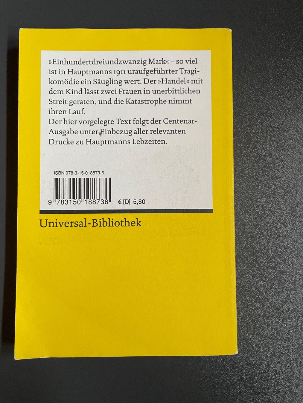 Libri: Die Ratten de Gerhart Hauptmann – Nuovo (secondo la descrizione) da Chamoson venduto da daleva0204 1