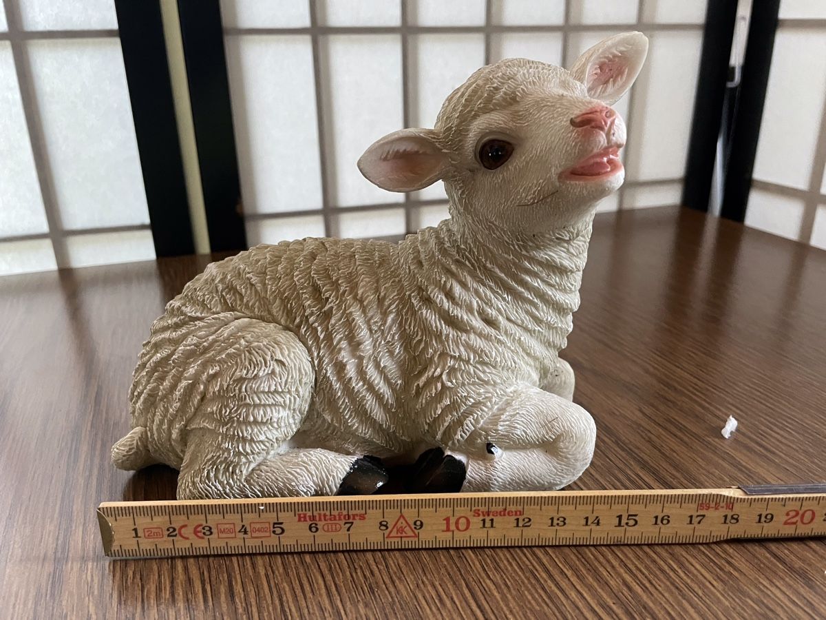 Tutte le decorazioni: Lamm aus Kunststoff in Originalverpackung – Usato da Wyssachen venduto da Hahe89 3