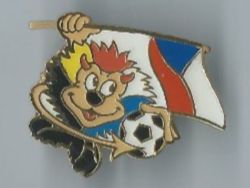 Tschechien Fussball Maskottchen Pin