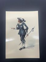 Ansichtskarte PTT Museum Läufer von Freiburg 17. Jahrh.
