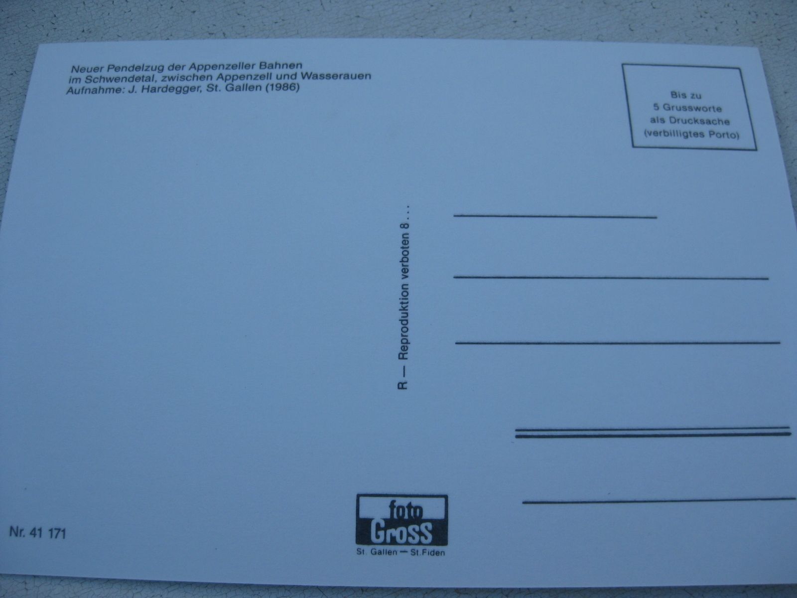 Cartoline postali: Appenzellerland mit Zug – Usato da Malters venduto da Marosko 1