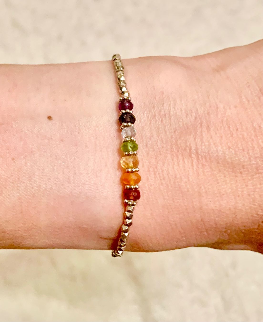 Bracciali & Braccialetti: 925 Silber 7 Chakra Armband ARGENTO FURIOSO 17-19.5 cm lang – Nuovo (secondo la descrizione) da Emmenbrücke venduto da little.treasures 6