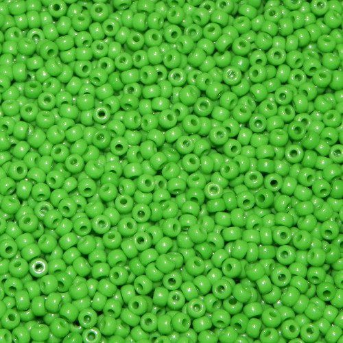 Perle (finte): Saatperlen Miyuki Jade Green Opaque 3mm – Nuovo e nell'imballaggio originale da Klingnau venduto da SilberwindArt