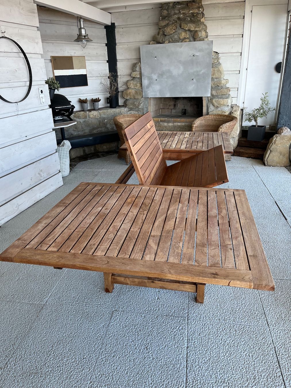 Tables: Table en teck extensible – D'occasion à Lausanne par joltei 2