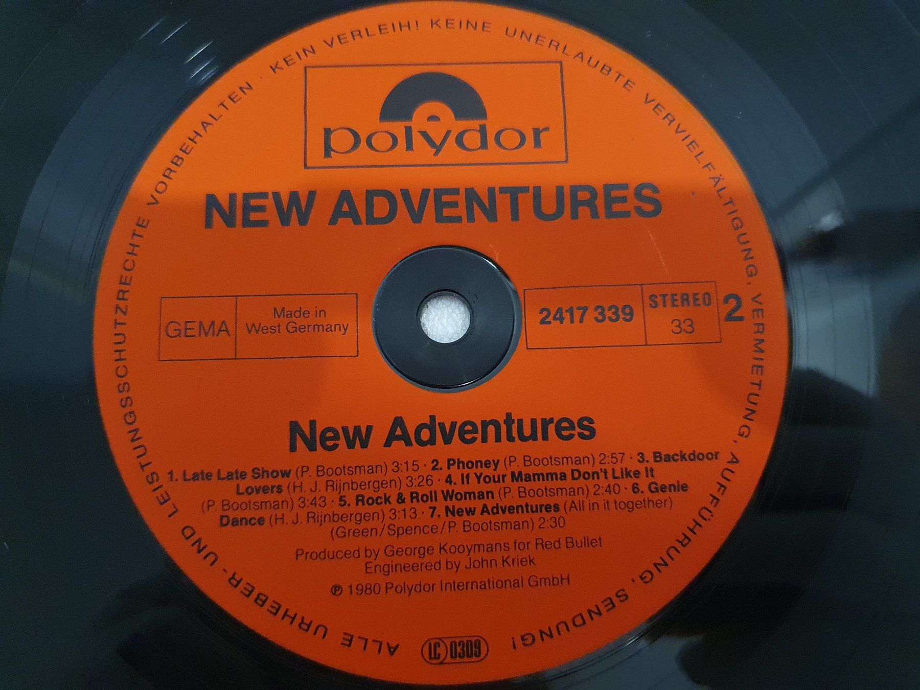 Schallplatten: New Adventures – New Adventures – Gebraucht aus Uster von Vinyl-Leidenschaft 7