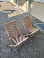 Gartenstühle Holz klappbar 2 Stk. gebrauchter Zustand