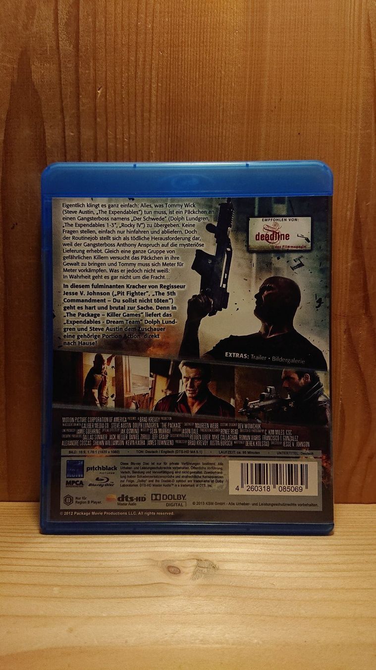 Tutti i DVDs: THE PACKAGE Killer Game Blu-Ray Uncut – Usato da Wilderswil venduto da Exebub 1
