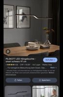 IKEA Hängeleuchte PILSKOTT LED schwarz 97 cm neuwertig
