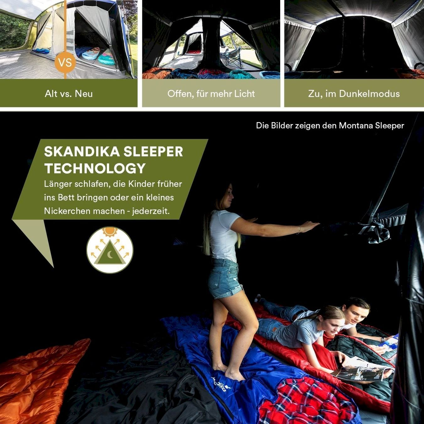Tende : Skandika Nimbus 12 Sleeper Protect blau – Nuovo e nell'imballaggio originale da Bottighofen venduto da zaap 2