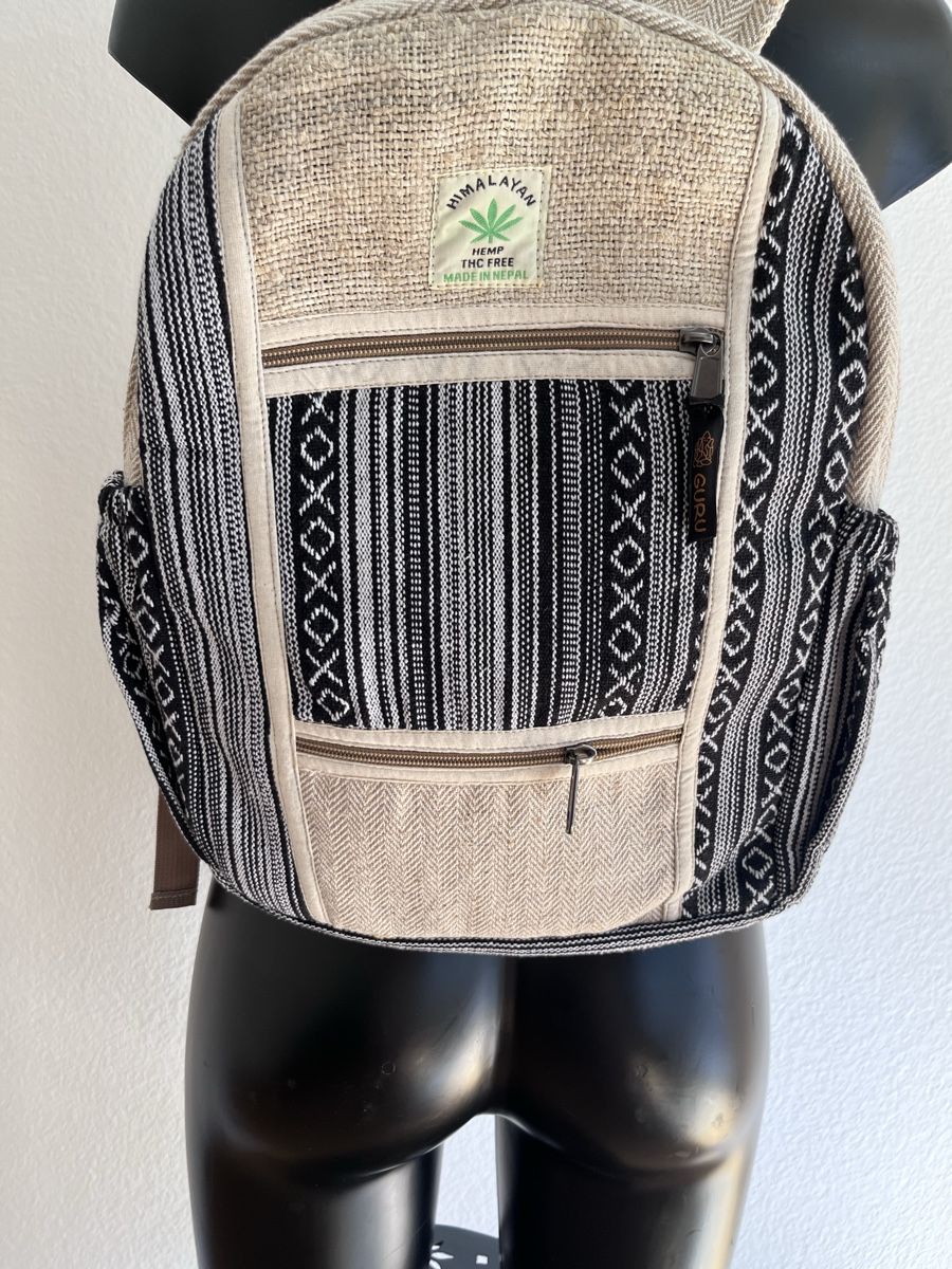 Zaini: Rucksack Himalayan Hanf schwarz weiss gemustert – Nuovo (secondo la descrizione) da Baden venduto da Didi_sunshine