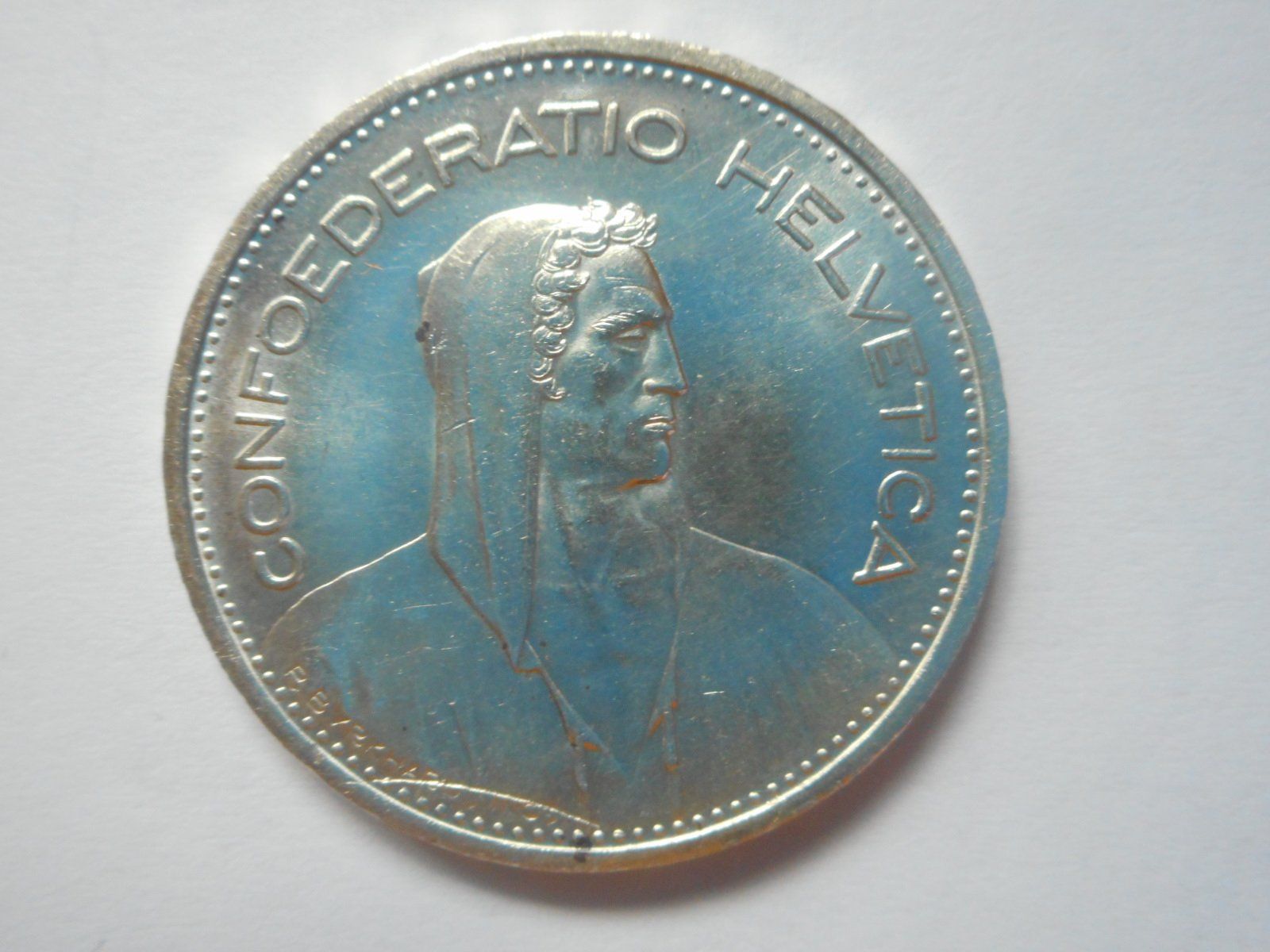 Tutti le monete: 5 Fr. 1952 silber  -unz – Nuovo (secondo la descrizione) da Kriegstetten venduto da pizlad2010 4