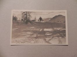 Karte Ski Winter Sport um 1925