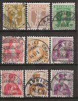 CH101 - 3 séries 1907-1909 obl.