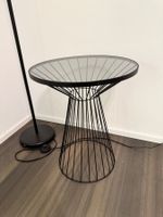 Salontisch Schwarz Glas/Metall