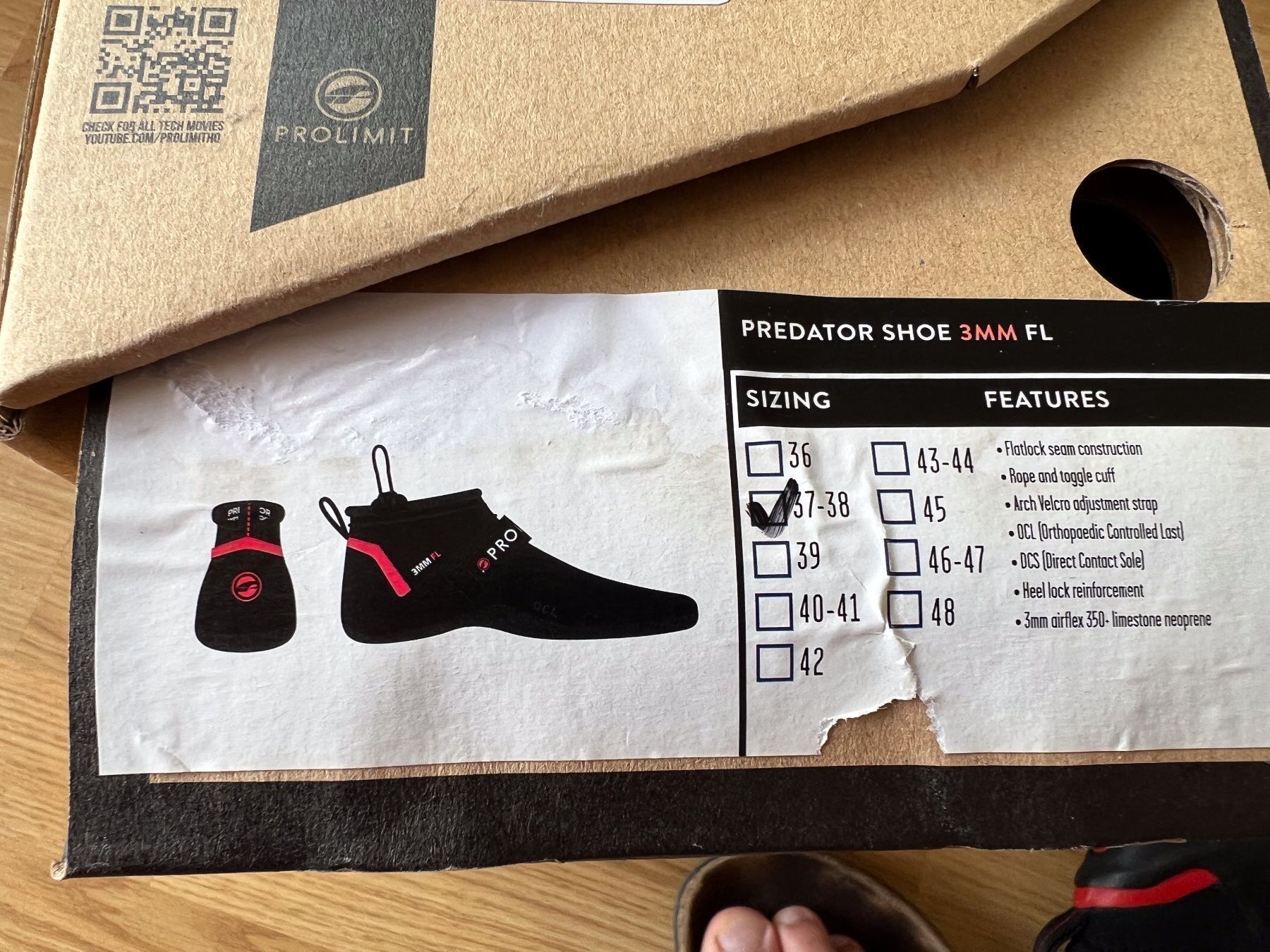 Herrenschuhe: Prolimit Predator Neoprane Schuhe 3mm Gr. 37 / 38 – Neu und originalverpackt aus Tafers von JP911 5