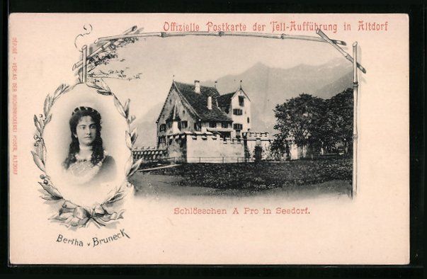 Cartoline postali: Seedorf, Schösschen A Pro, Tell-Auffüh – Usato da Berlin venduto da bartko-reher