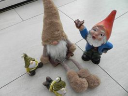 Zwerg Deko Figuren Set 4 Stk