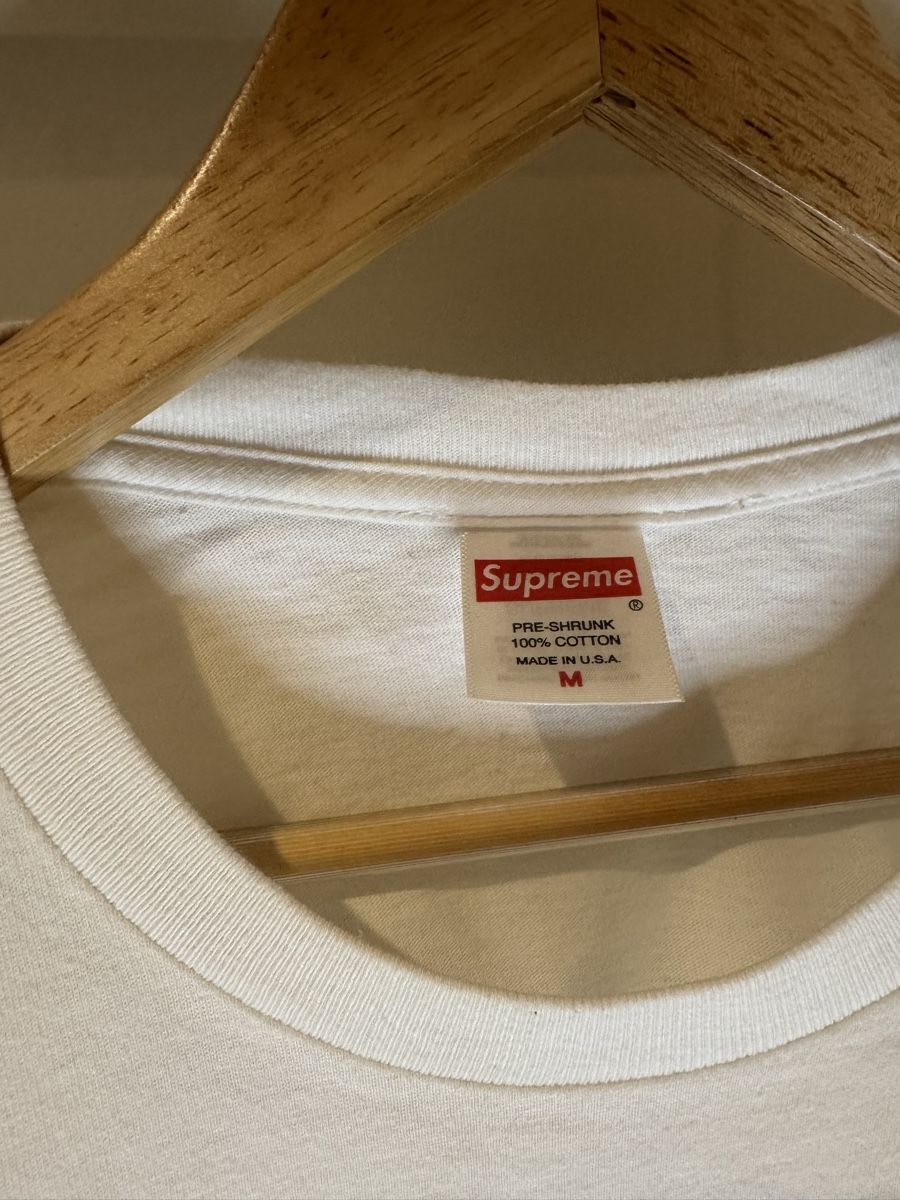 T-shirt: T-Shirt Supreme taille M blanc – Usato da Villiers venduto da nou_68rh 1