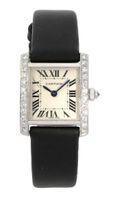 Cartier Tank Francaise Small model Full set, Factory diams