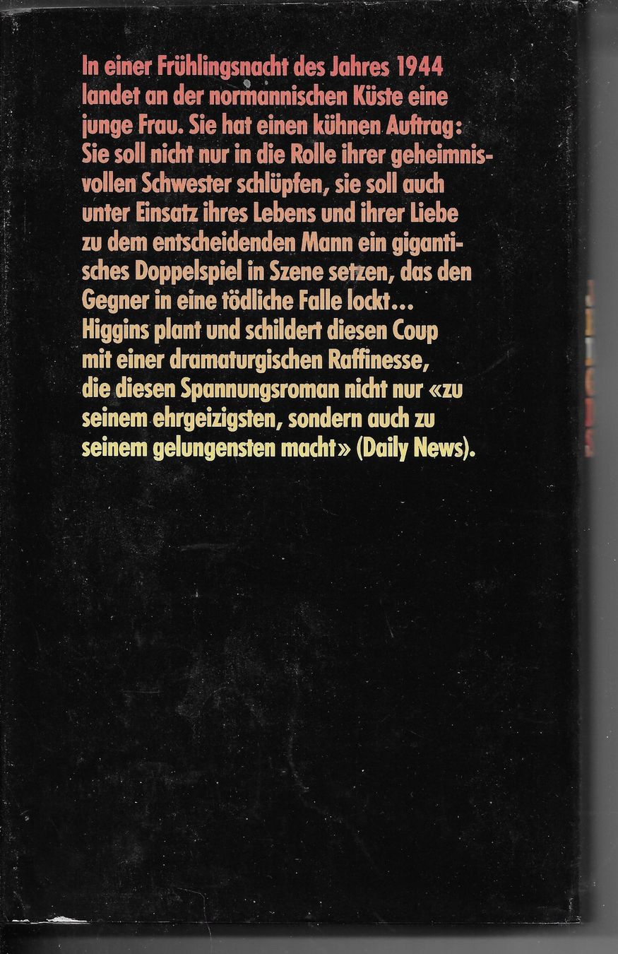 Libri: Jack Higgins - Das grosse Doppelspiel – Usato da Nunningen venduto da mercury-for-books 1